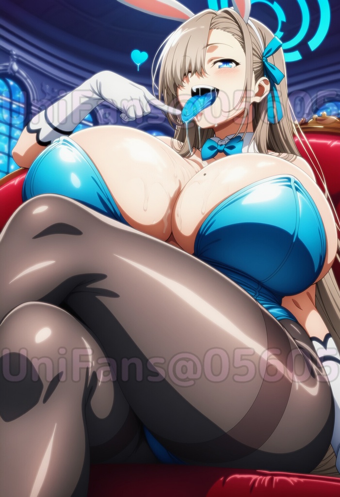 💙一之瀬アスナ 青舌フェチ ﾑﾁﾑﾁパンスト太もも 爆乳おっぱい💙