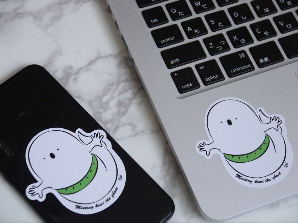 おばけのキウィ・ステッカー | Meeting kiwi the ghost