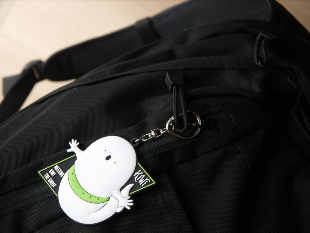 おばけのキウィ・ラバーキーホルダー | Meeting kiwi the ghost