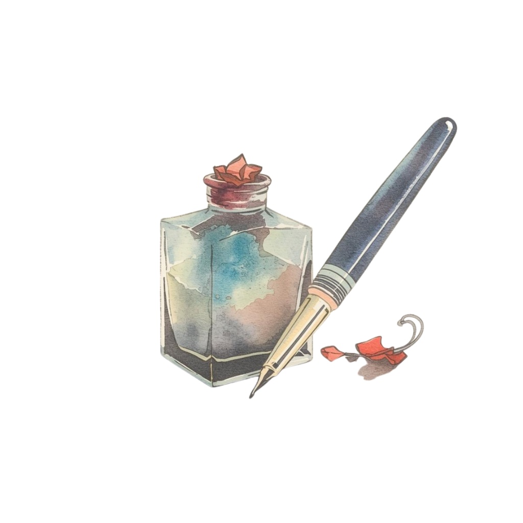 アンティーク文房具 クリップアート 12png