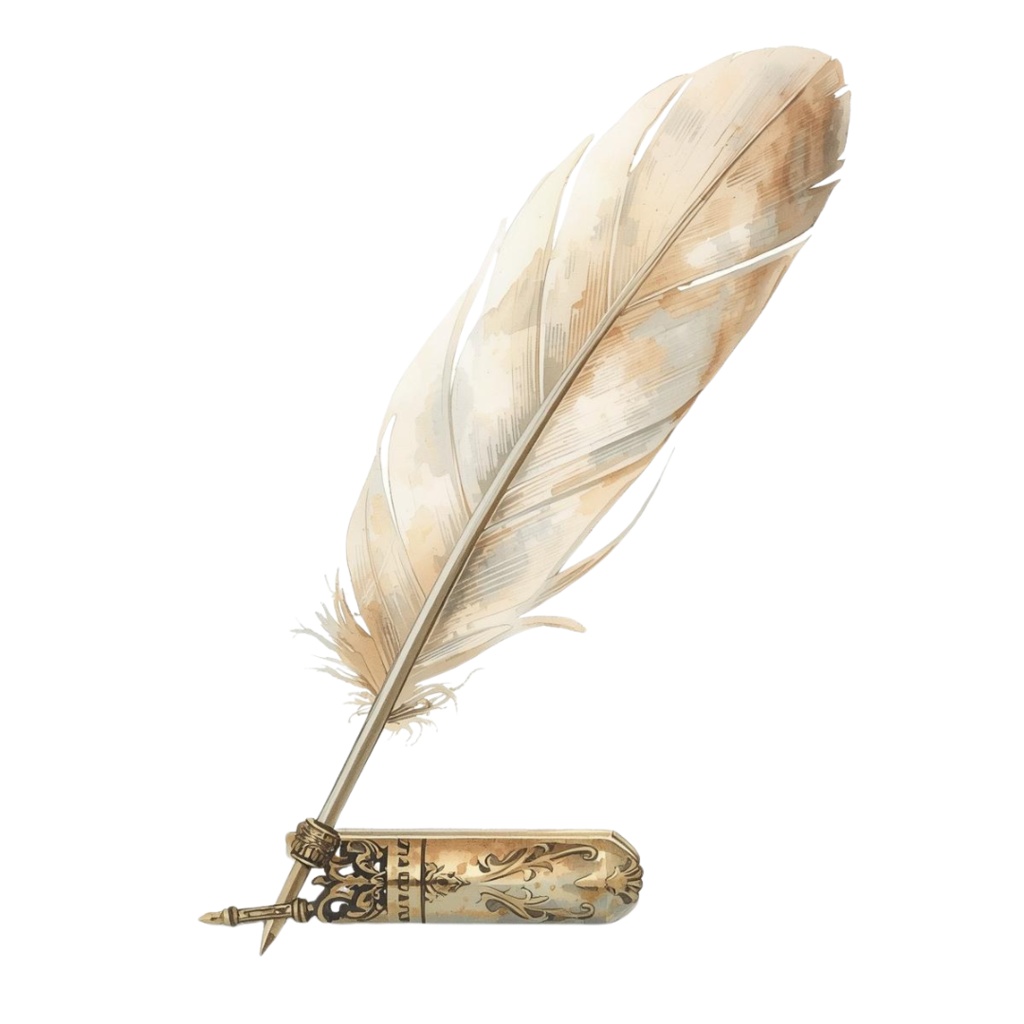 アンティーク文房具 クリップアート 12png