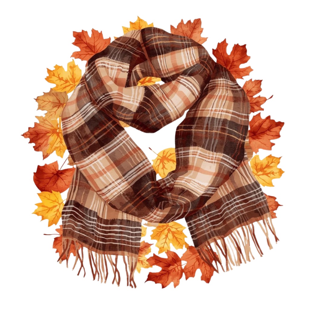 ほっこり秋の雑貨クリップアートセット 10png