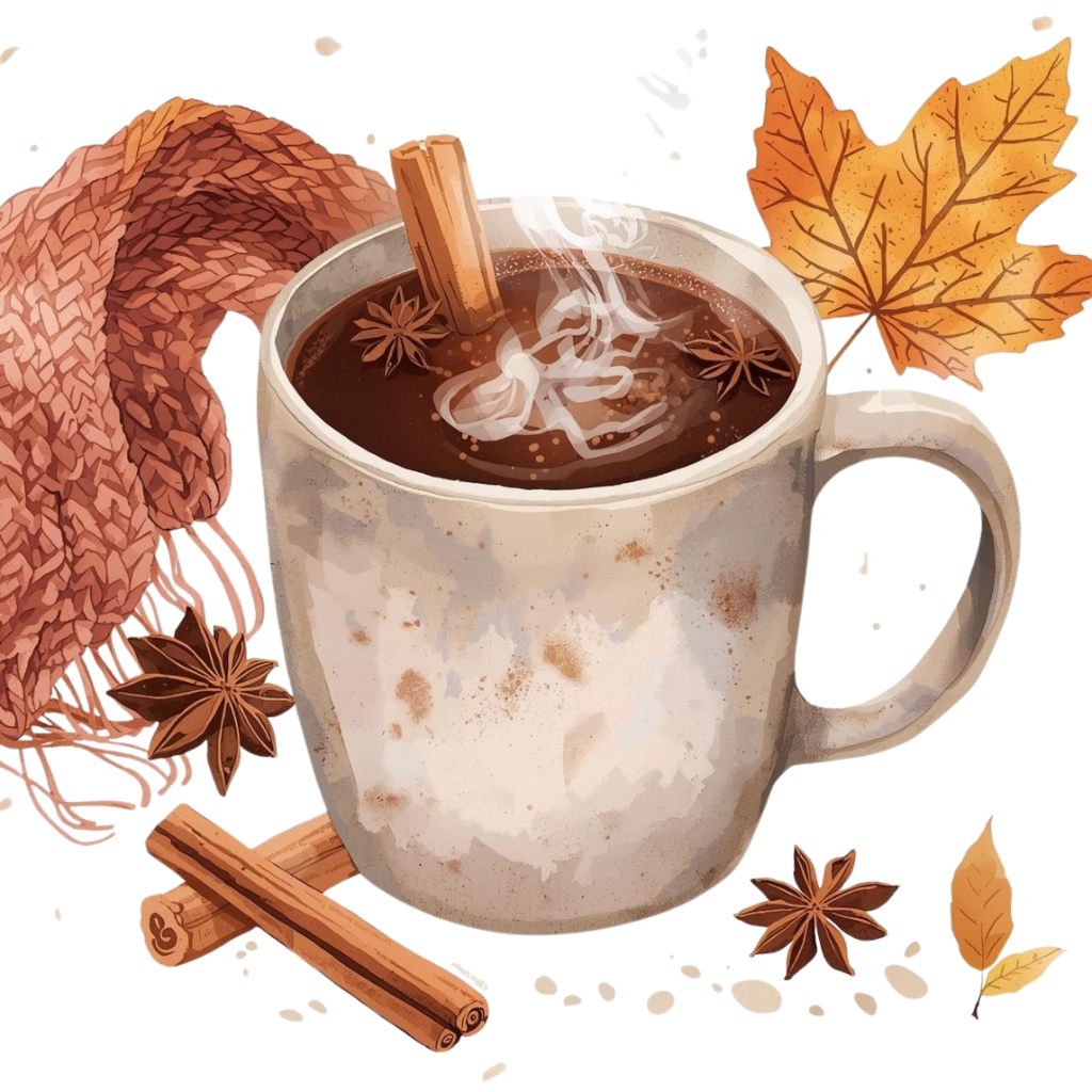 ほっこり秋の雑貨クリップアートセット 10png