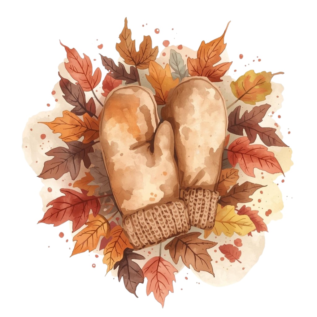 ほっこり秋の雑貨クリップアートセット 10png