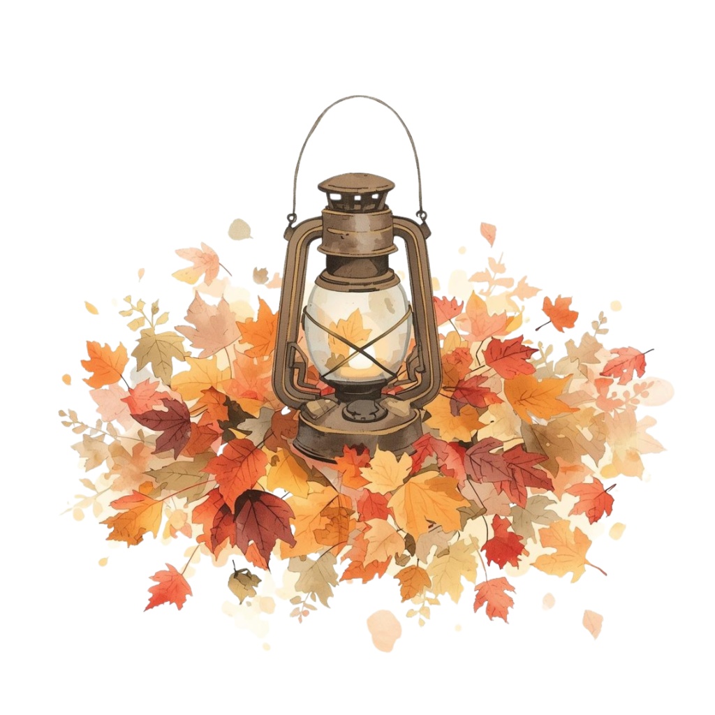 ほっこり秋の雑貨クリップアートセット 10png