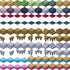 クォータービューマップチップ ドット素材