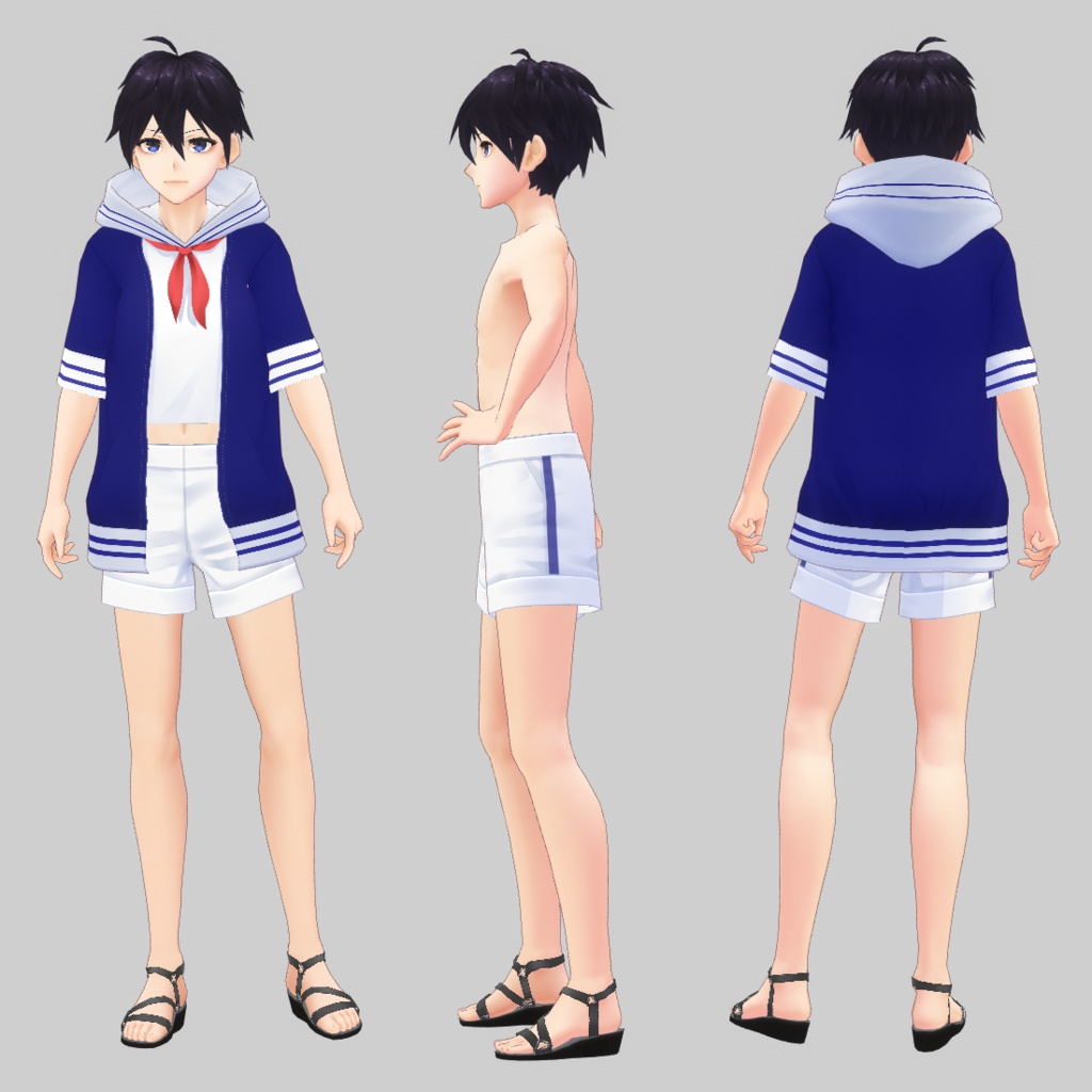 VRoid セーラー風サマーセット v1.3