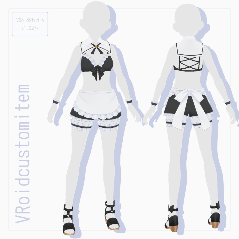VRoid 水着メイド服 v1.2