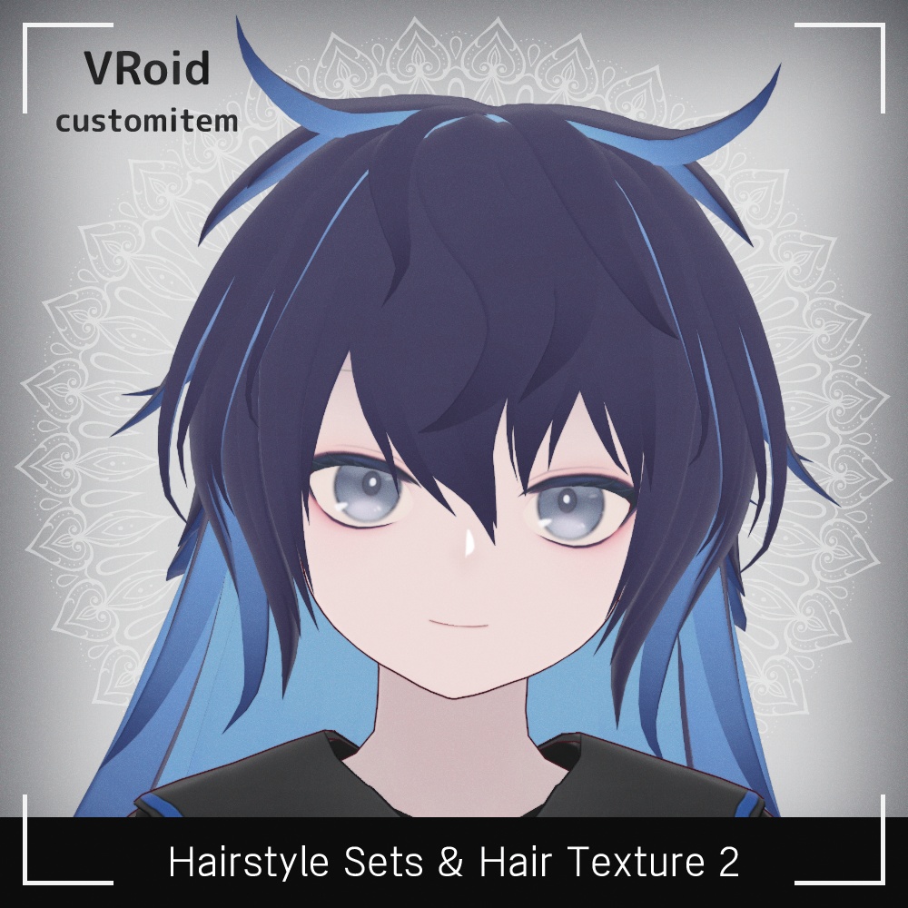 VRoidヘアプリセット・髪テクスチャ2