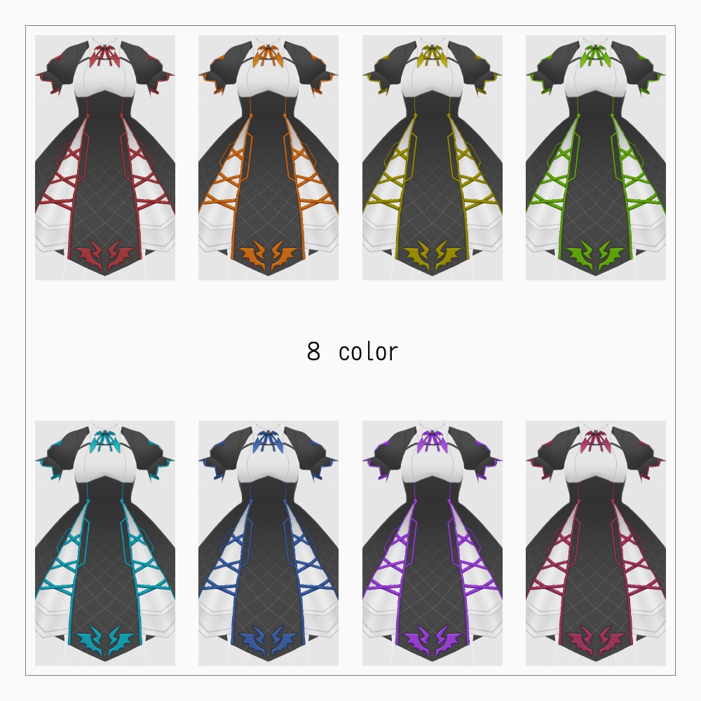 VRoid 蝙蝠ドレス v1.1