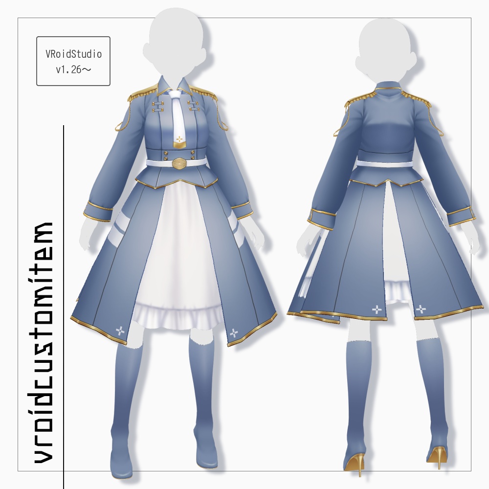 VRoid ミリタリーワンピース v1.1
