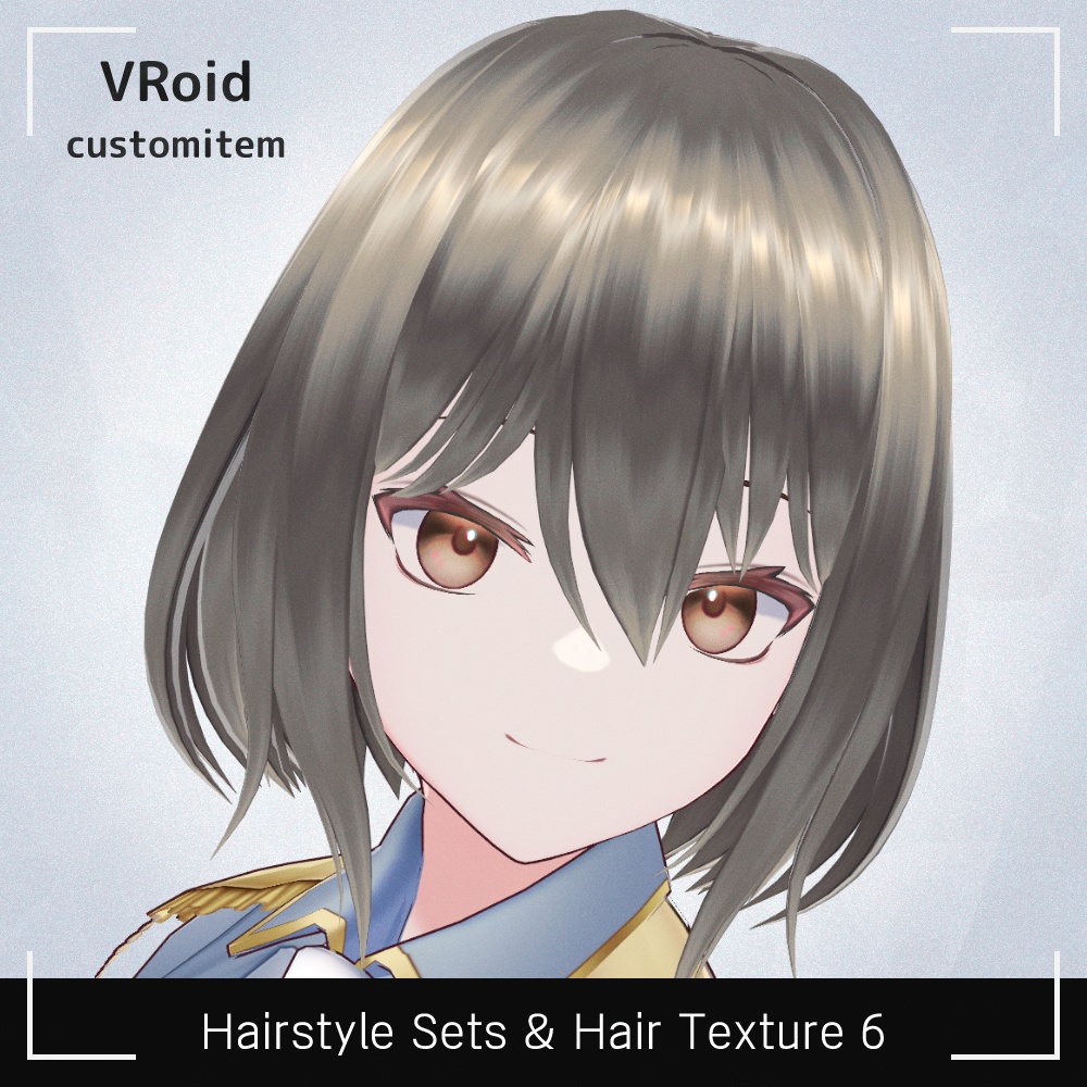 VRoidヘアプリセット・髪テクスチャ6
