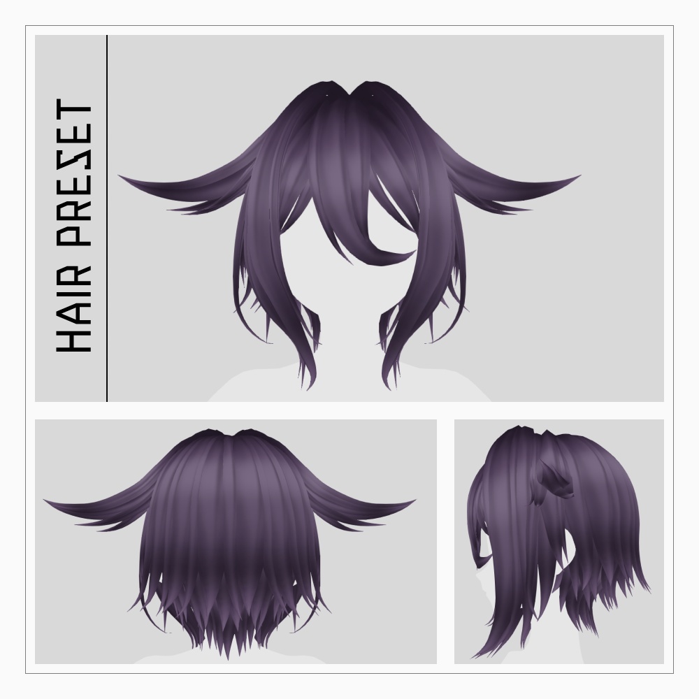 VRMモデル「紫黒」2024Ver v1.1