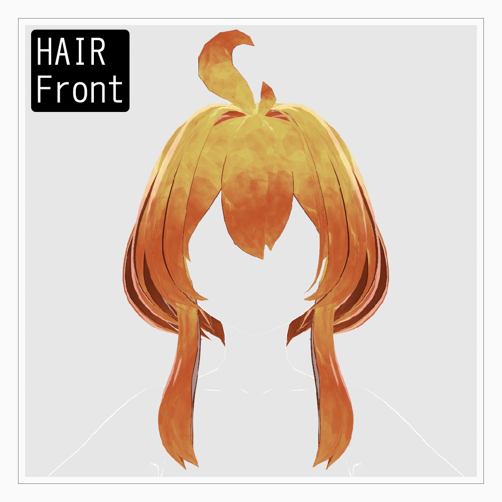 VRoid ヘアプリセット・髪テクスチャ10