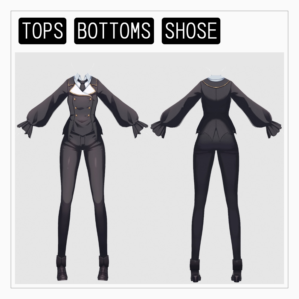 VRoid 悪魔の衣装セット