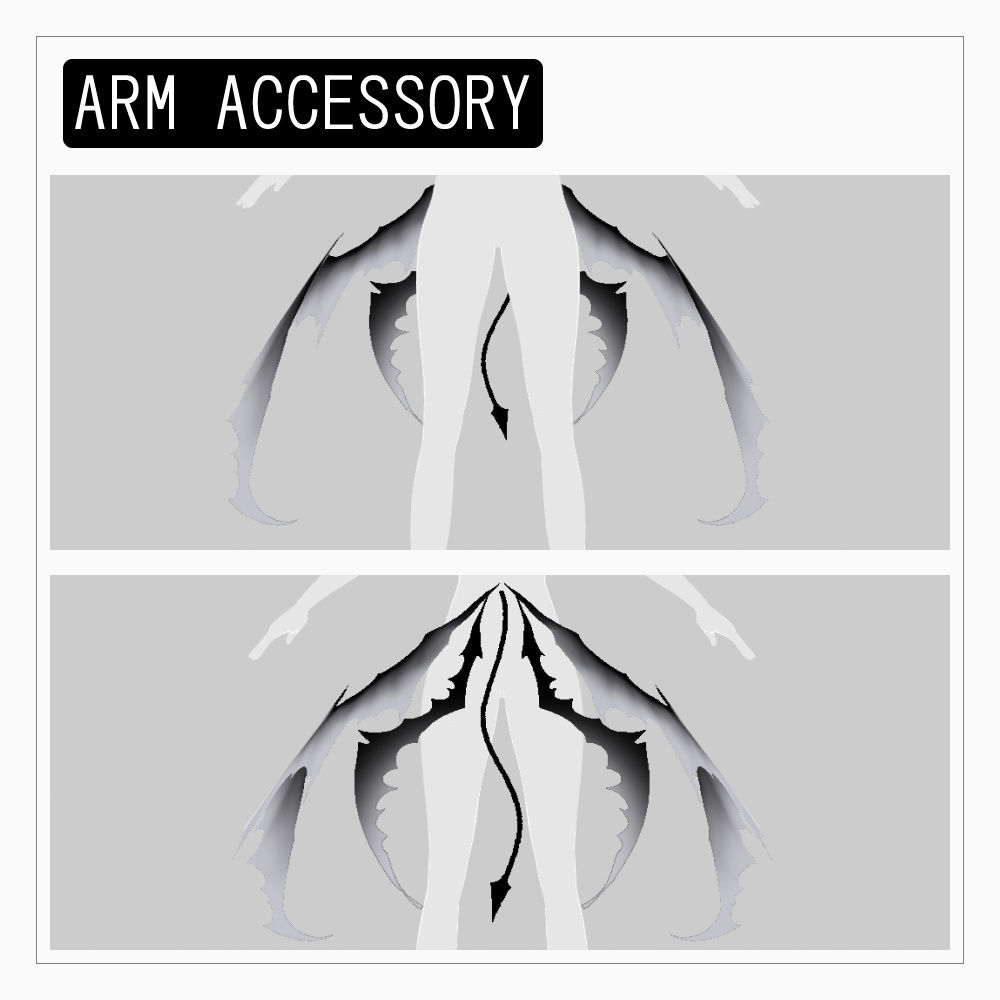 VRoid 悪魔の衣装セット