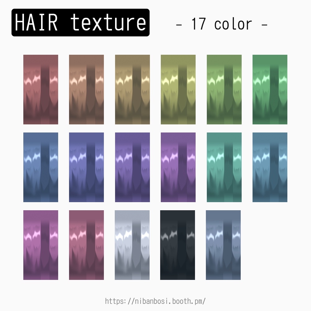 VRoid 髪型セット12