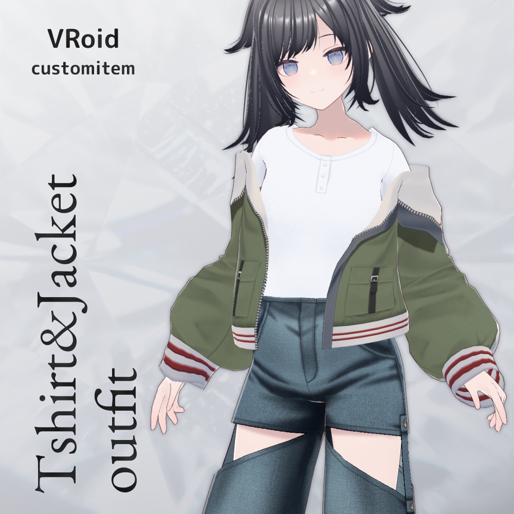 VRoid Tシャツ&ジャケットセット