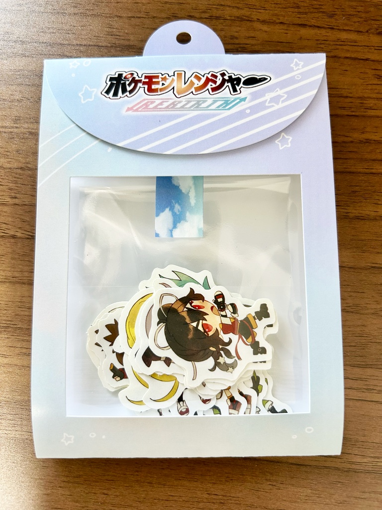 ポケモンレンジャーREBIRTHシリーズ　ダイカットシールセット