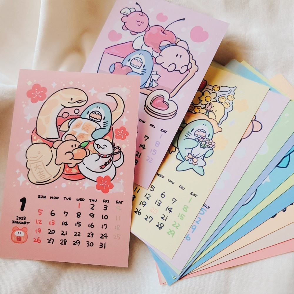 2025年カレンダー【ポストカードサイズ】