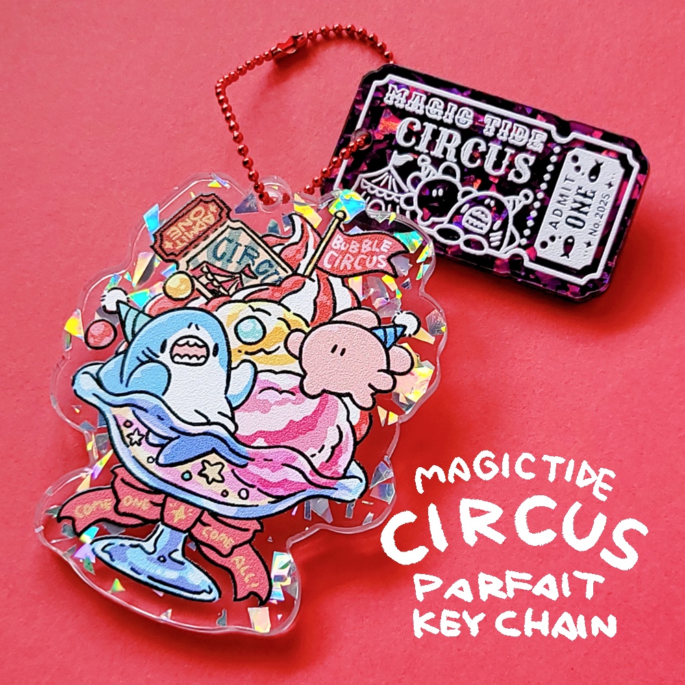 アクリルキーホルダー(サーカスパフェとチケットセット)