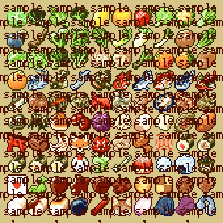 モケモドット絵素材集 2022年2月号