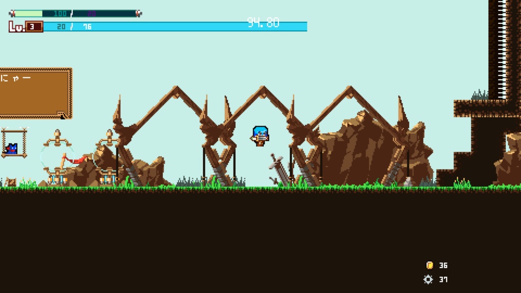 横スクロールアクションゲームRPG『Testers(仮)』無料公開版【Ver.0.1リリース】