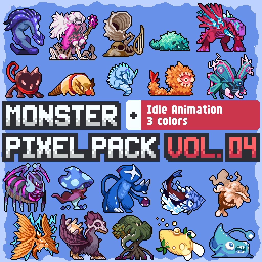 Mokemo Factory MONSTER PIXEL PACK Vol.4