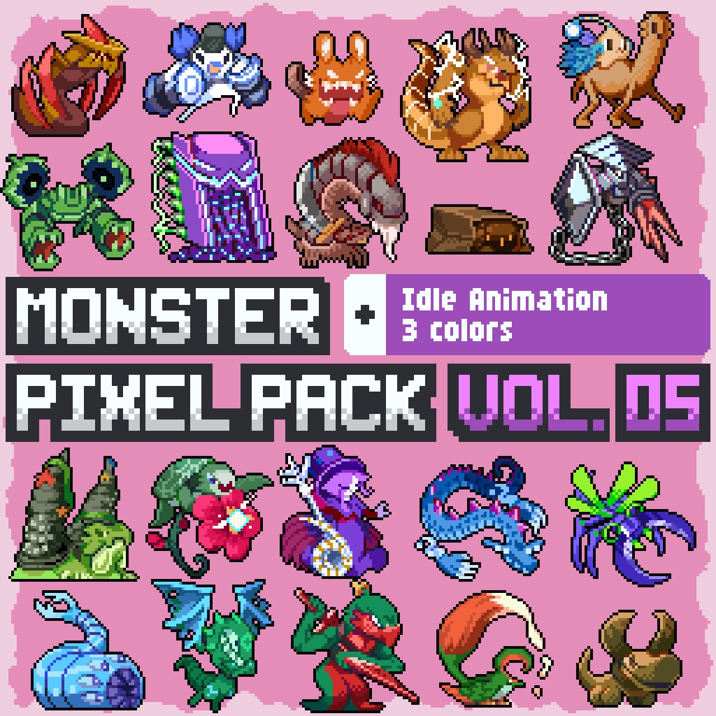 Mokemo Factory MONSTER PIXEL PACK Vol.5