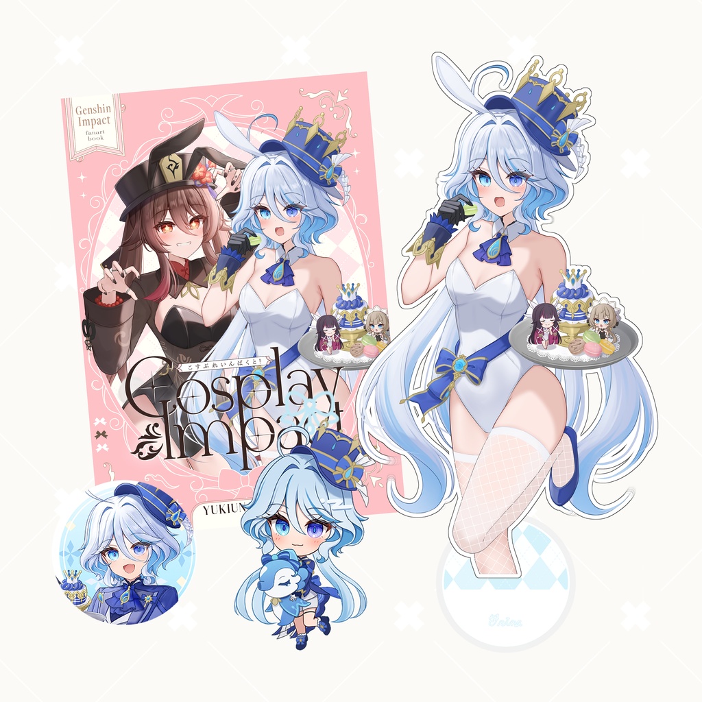 C107原神フリーナ新刊セット うなぎぱん