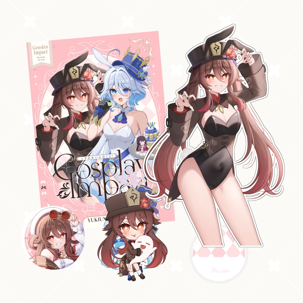 C107 原神胡桃新刊セット うなぎぱん