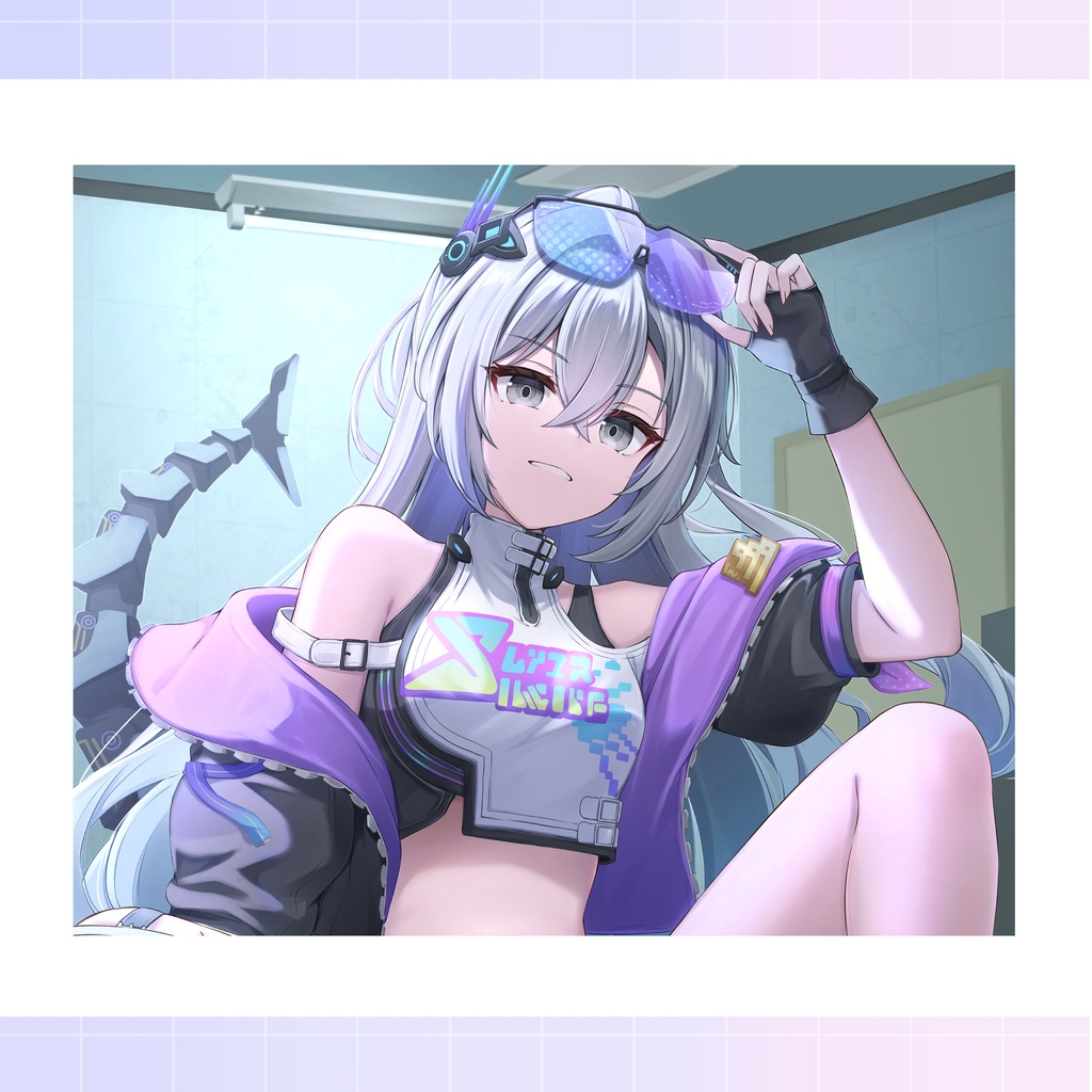 銀狼マウスパッド
