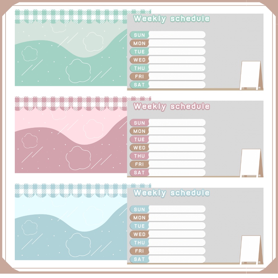 Vtuber様向け配信スケジュール画面【カフェ風】