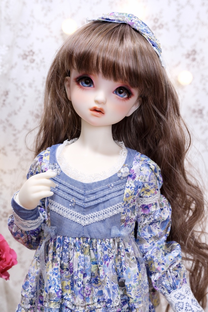 【SD/SD13/SDGr】リバティプリントのロングドレス