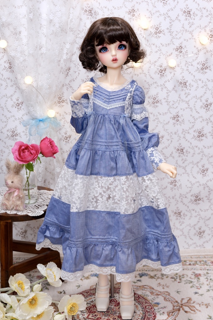 【SD/SD13/SDGr】ダンガリーのロングドレス