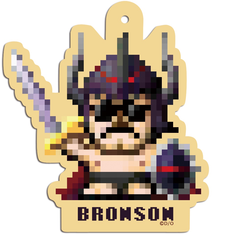 幸せの木製キーホルダー「裸のブロンソン」