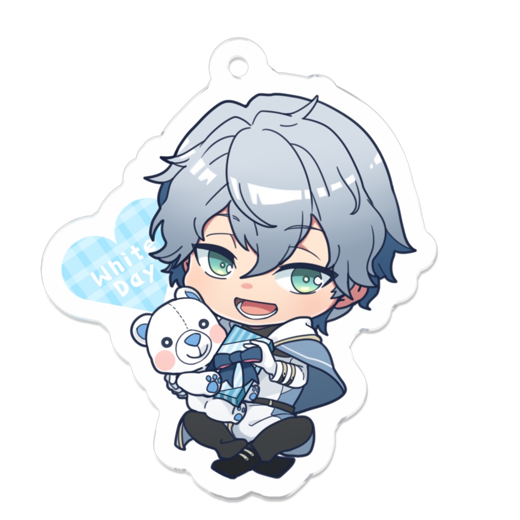 ホワイトデー記念アクリルキーホルダー