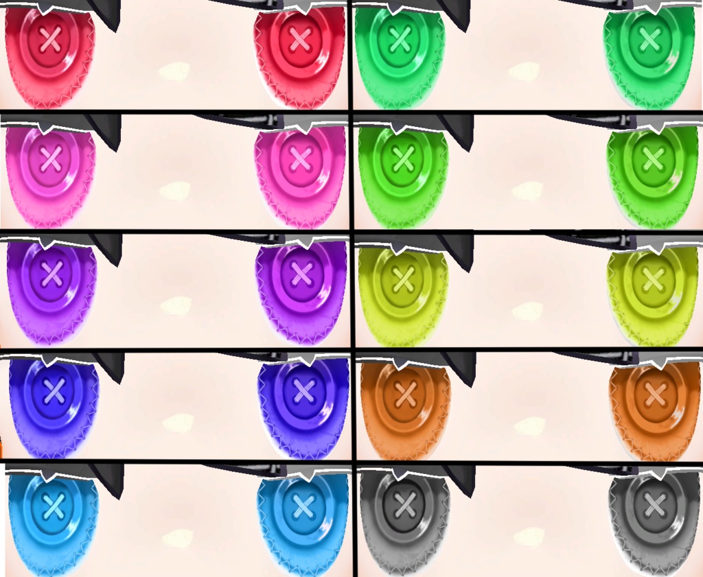 (無料)キプフェル用ボタンアイテクスチャ