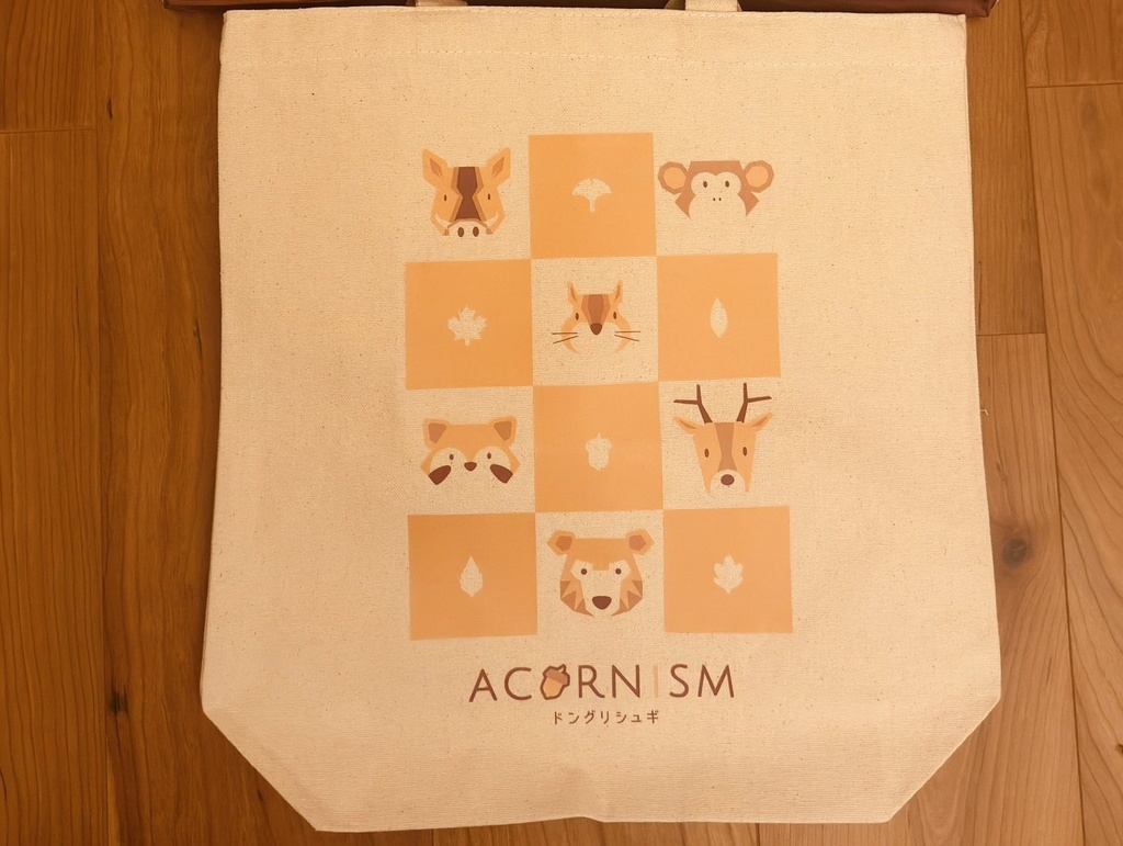ドングリシュギ　B4　トートバッグ　Acornism Cotton Bag 　
