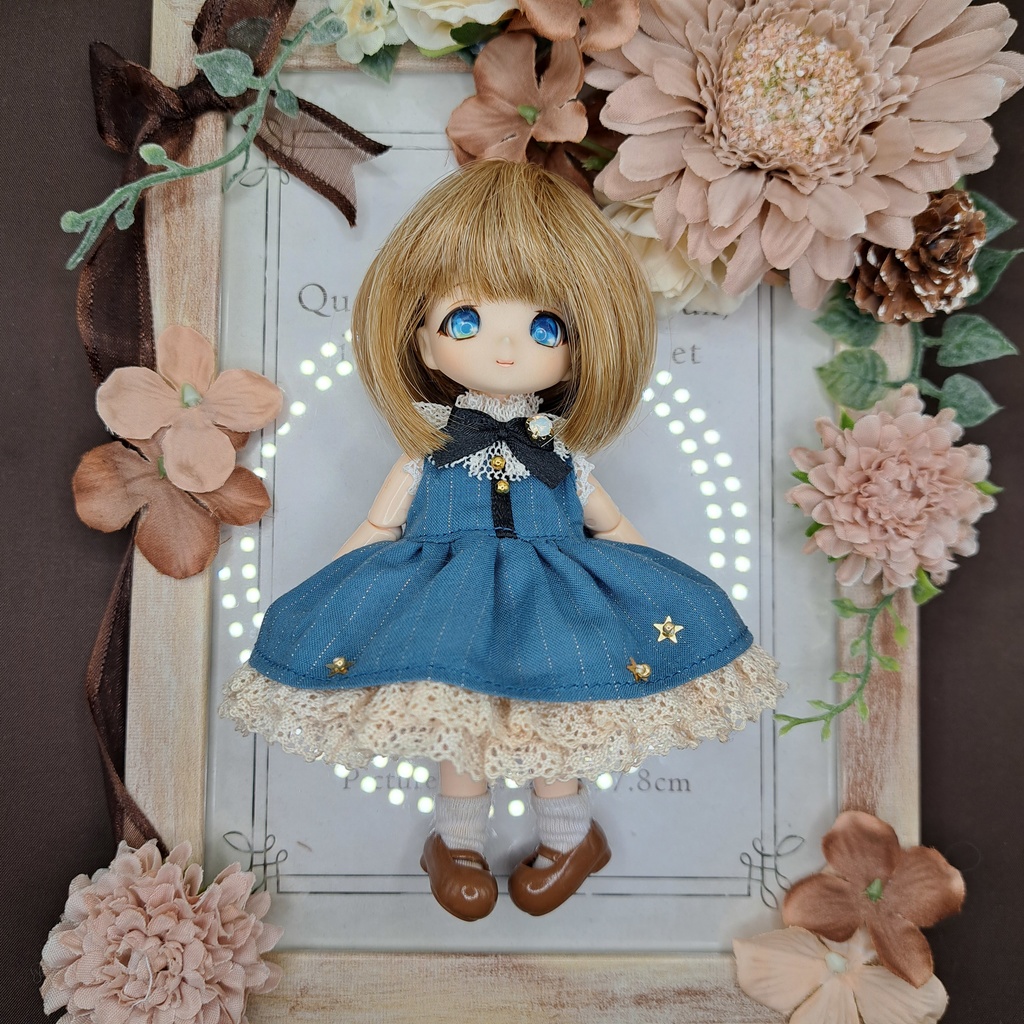 【あまむす】パンダポンチョセット【オビツ11】