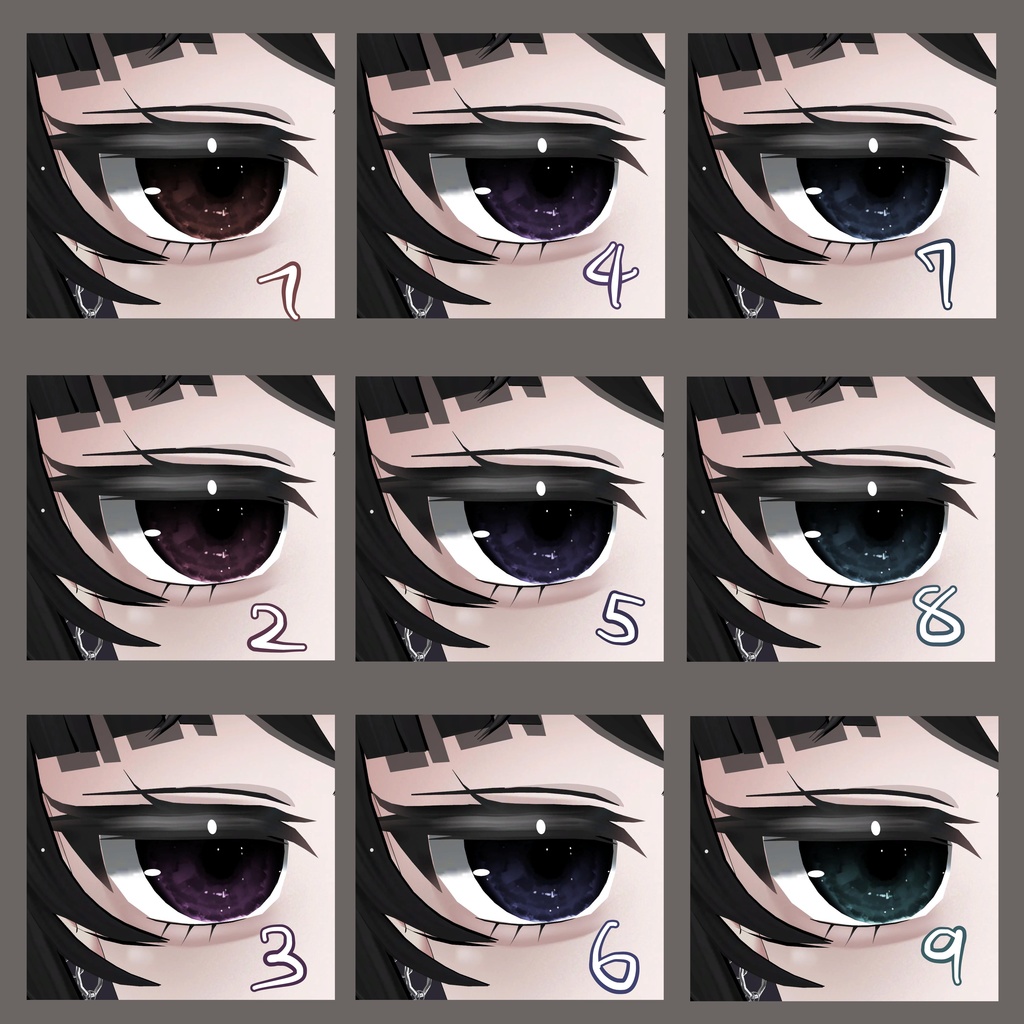 【Rize専用】雨雲eye ‐eye texture 23color & PSD付き‐MZ13