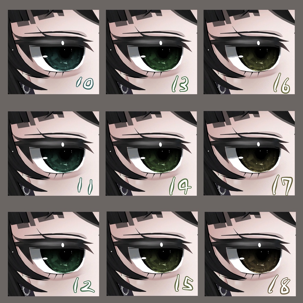 【Rize専用】雨雲eye ‐eye texture 23color & PSD付き‐MZ13