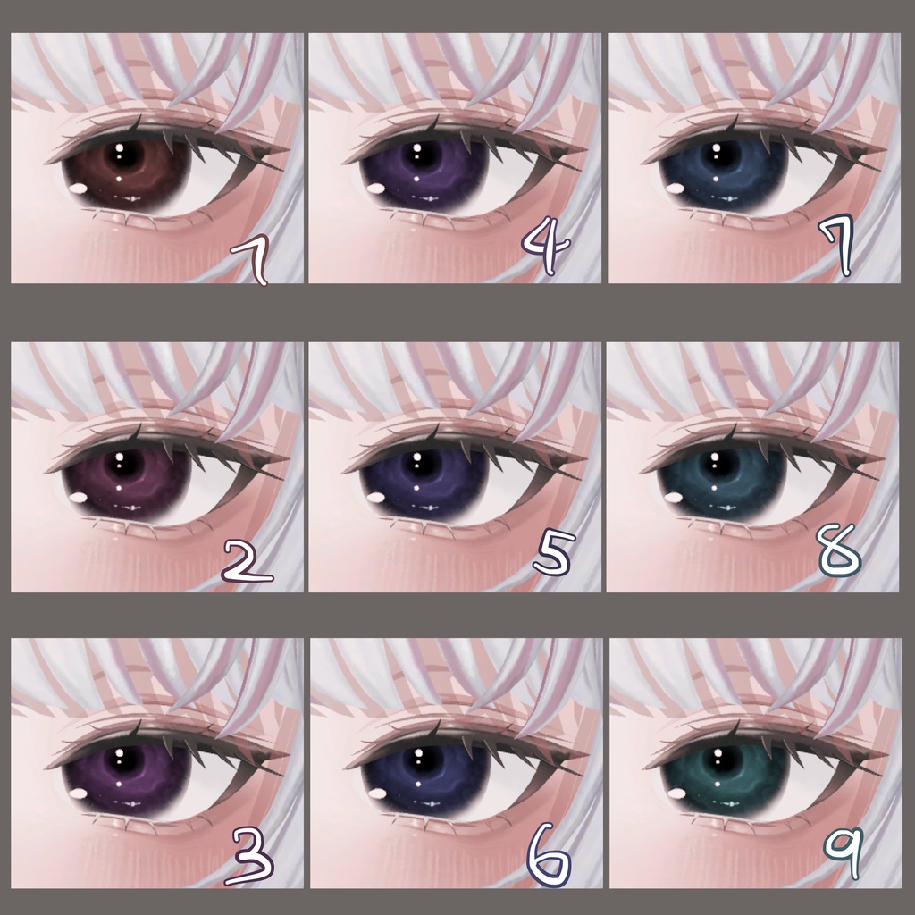 【MUMUS専用】雨雲eye ‐eye texture 23color & PSD付き‐MZ18