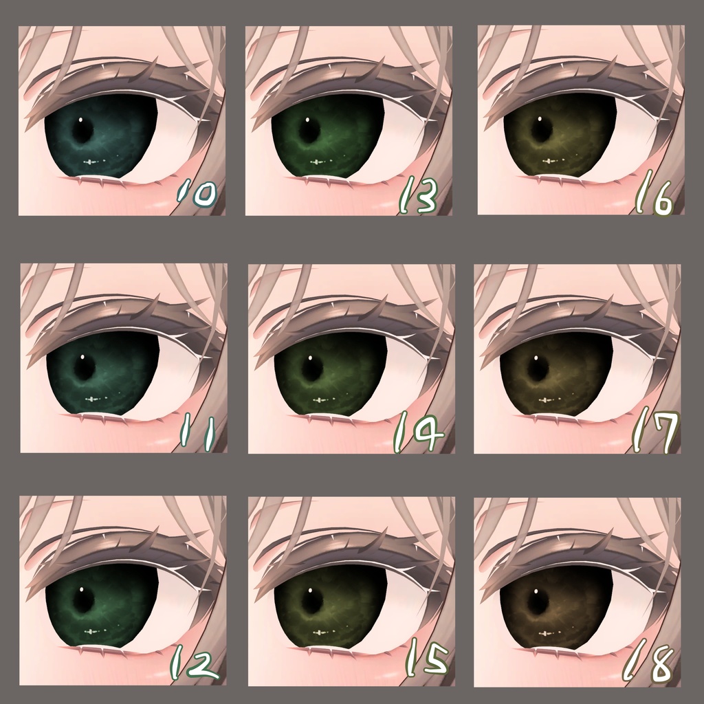 【マヌカ専用】雨雲eye ‐eye texture 23color & PSD付き‐MZ19