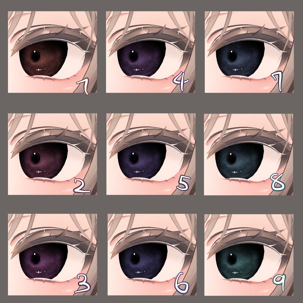 【マヌカ専用】雨雲eye ‐eye texture 23color & PSD付き‐MZ19