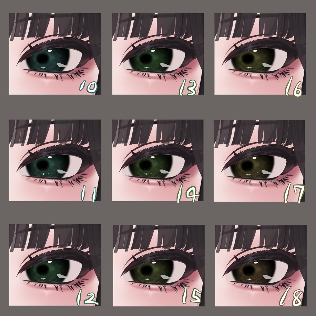 【しゅあん専用】雨雲eye ‐eye texture 23color & PSD付き‐MZ21