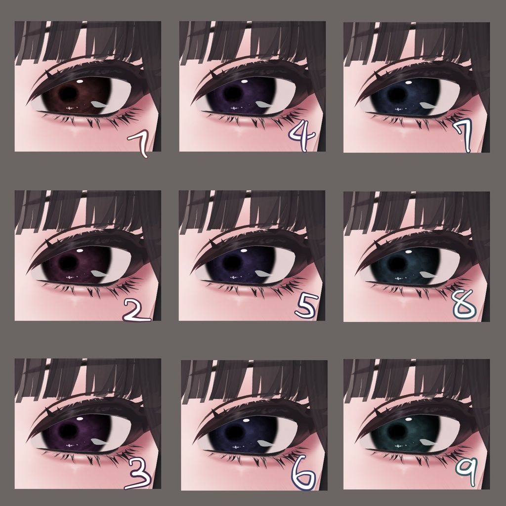 【しゅあん専用】雨雲eye ‐eye texture 23color & PSD付き‐MZ21