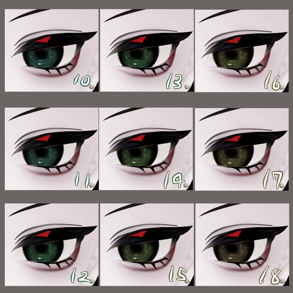 ~発売記念セール~【ネハイル専用】雨雲eye ‐eye texture 23color & makeup texture & PSD付き‐MZ23