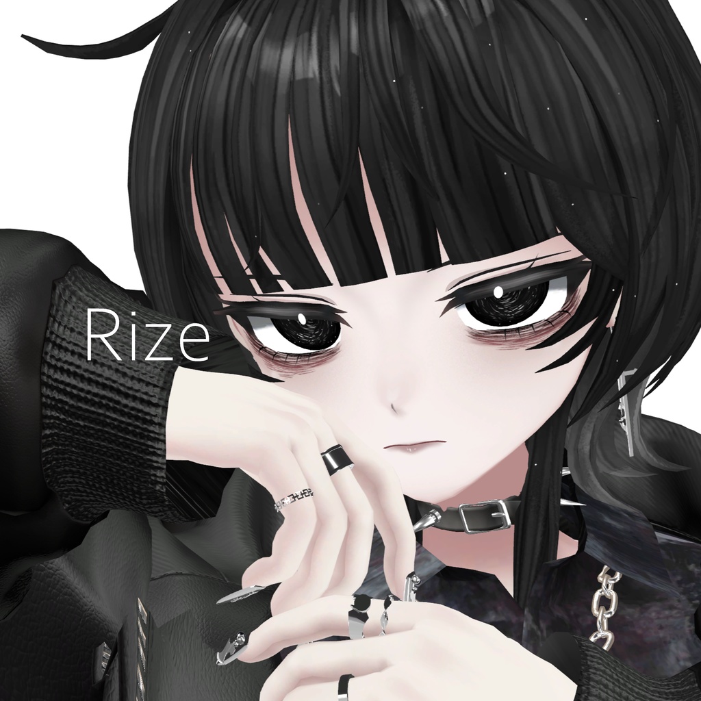 Veiled Night eye&make texture 17collar【12アバター対応】 MZ35