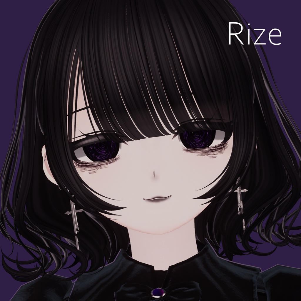 Veiled Night eye&make texture 17collar【12アバター対応】 MZ35